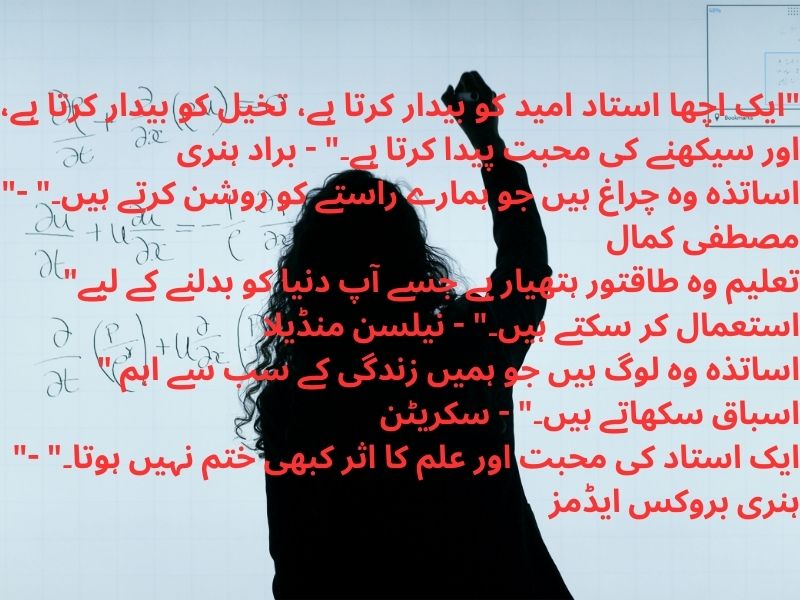 50 Unique Teachers Day Quotes in Urdu